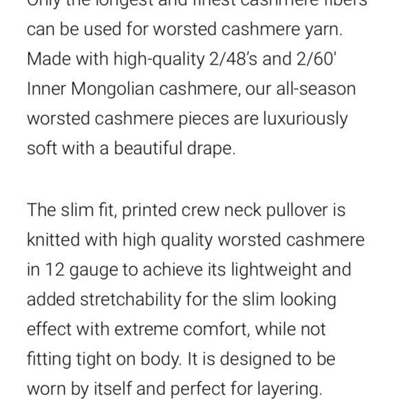 Paychi Guh Worsted Cashmere Sweater Large - Picture 6 of 12